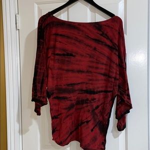 Rust Color Tie Dye Women’s Top